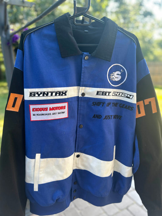 Syntax Racing Jacket Blue